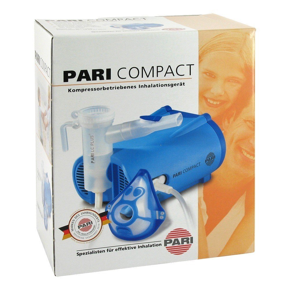 Компрессорный ингалятор ПАРИ Компакт (Pari Compact) и небулайзер PARI LC Plus с детской маской